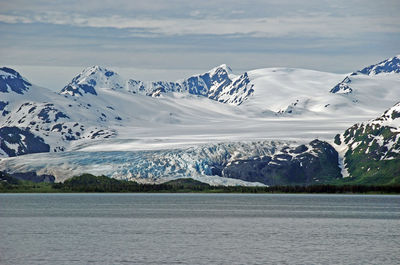 The tebenkof glacier in prince william sound near whittier, alaska