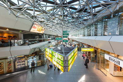 People walking in shopping mall