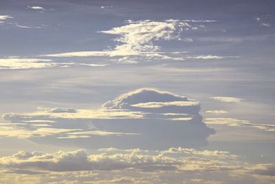 Low angle view of clouds in sky