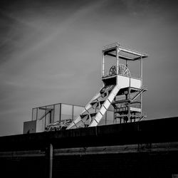 Low angle view of built structure against sky