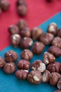 Close-up of eggs on table