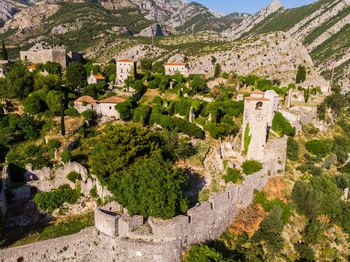 High angle view of townscape