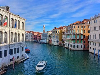 Boats in canal