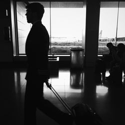 Woman looking at camera