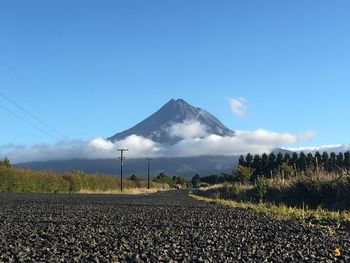 Scenic view of landscape against cloudy sky