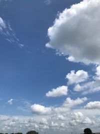 Low angle view of clouds in sky