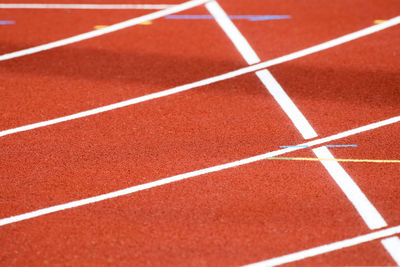 Full frame shot of track and field