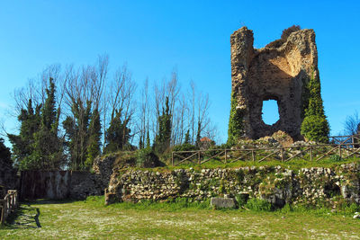 Old ruins against clear sky