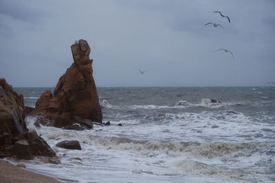 Scenic view of sea against sky