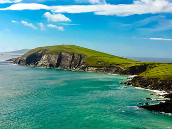 View of blue sea