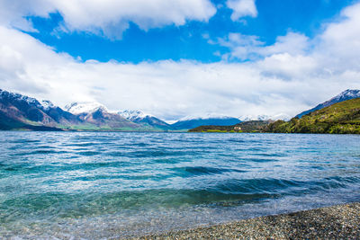 Scenic view of sea against sky