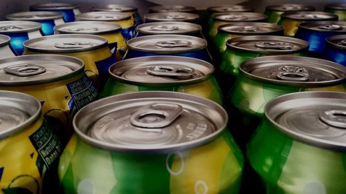 Full frame shot of multi colored pencils