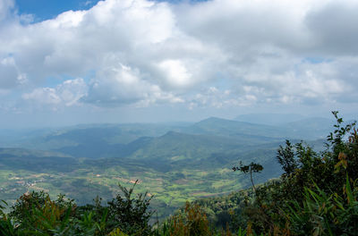 Scenic view of landscape against sky