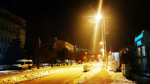 City street at night