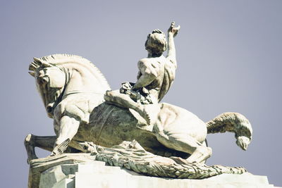 Low angle view of statue