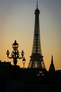 Silhouette of monument