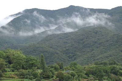 Scenic view of mountains