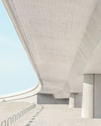 Low angle view of bridge against sky