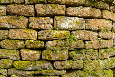 Full frame shot of stone wall