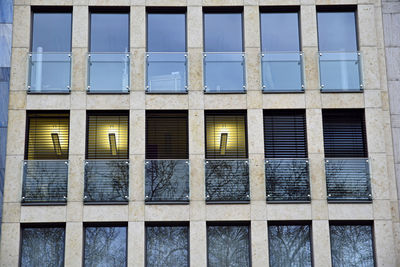 Full frame shot of building with windows