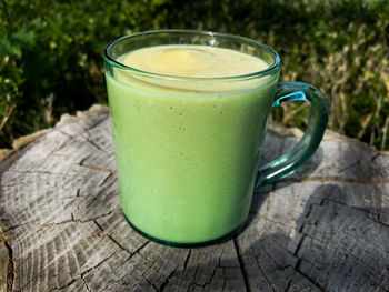 Close-up of drink on table