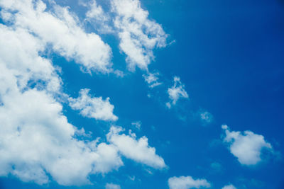 Low angle view of clouds in sky