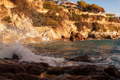 Rocks on coast