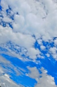 Low angle view of clouds in sky