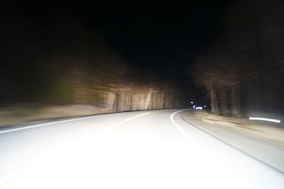 Road passing through tunnel