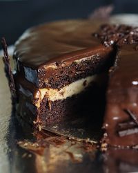 Close-up of chocolate cake