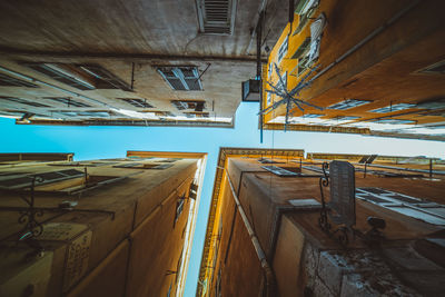 Low angle view of buildings in city