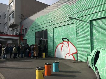 Graffiti on built structure
