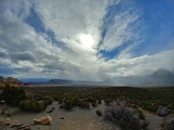 Scenic view of landscape against sky