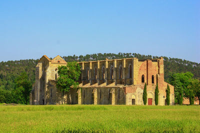 Built structure against clear sky