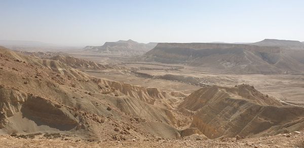 Scenic view of dramatic landscape against sky