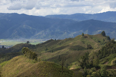 Scenic view of landscape against sky