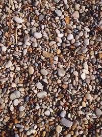 Full frame shot of pebbles