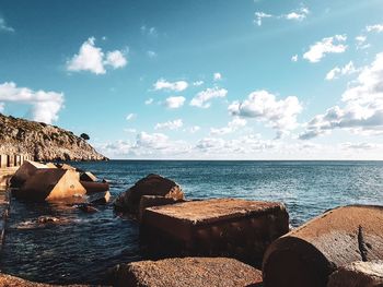 Scenic view of sea against sky