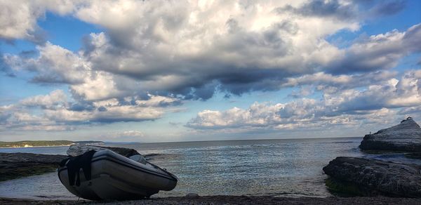 Scenic view of sea against sky