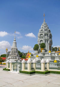 Temple against building