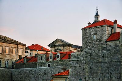 Low angle view of building against sky