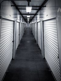 Empty corridor of building