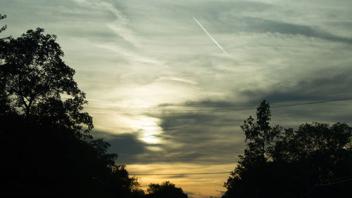 Low angle view of cloudy sky