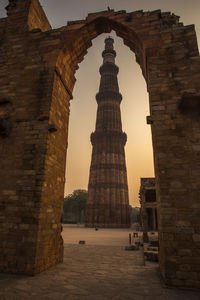 Low angle view of old ruin