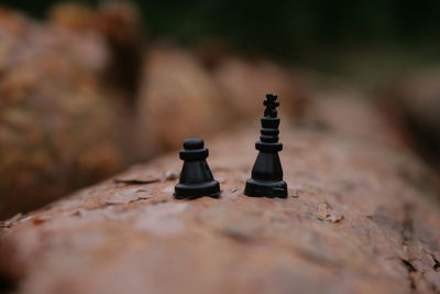 Close-up of chess board