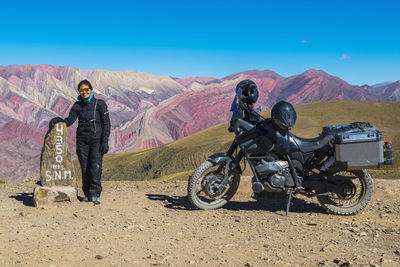 The colourful mountain range "serrania de hornocal" in argentina