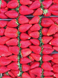 Full frame shot of strawberries