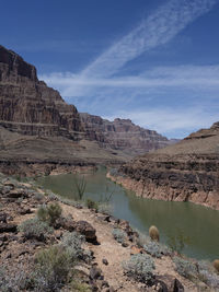Scenic view of mountain against sky