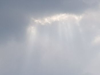 Low angle view of clouds in sky