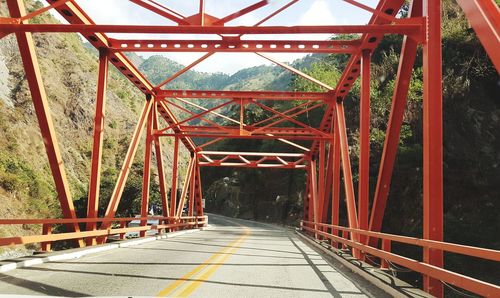 Bridge against trees